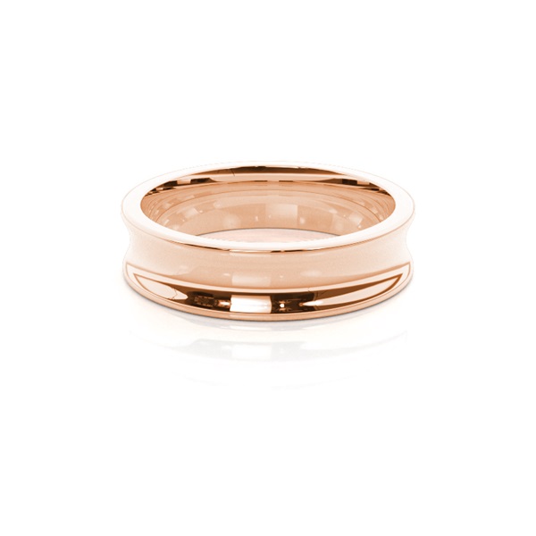 Concave Profile Comfort Fit Classic Plain Wedding Band