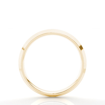 Women's Yellow Gold Plain Wedding Rings