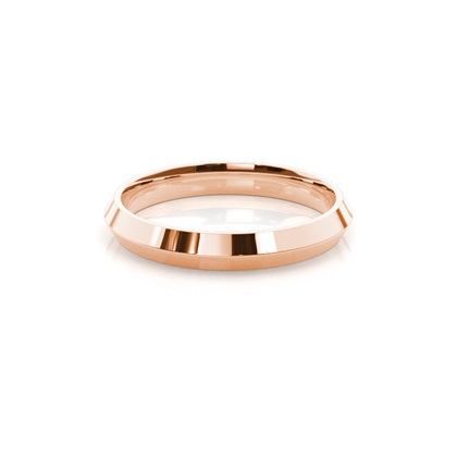 Rose Gold Plain Wedding Rings