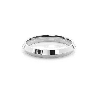 Knife Edge Comfort Fit Classic Plain Wedding Band