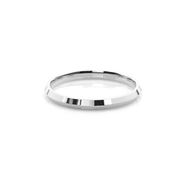 Knife Edge Comfort Fit Classic Plain Wedding Band