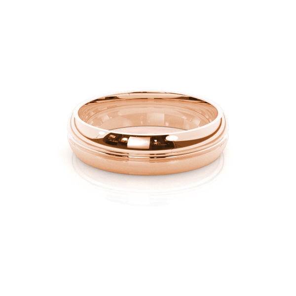 Groove Comfort Fit Classic Plain Wedding Band
