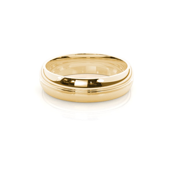 Groove Comfort Fit Classic Plain Wedding Band