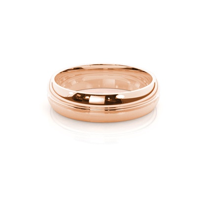 Men's Rose Gold Wedding Rings & Bands