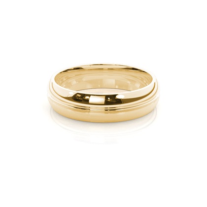 Men's Yellow Gold Wedding Rings & Bands