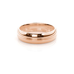 Groove Comfort Fit Classic Plain Wedding Band