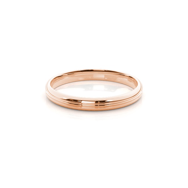 Groove Comfort Fit Classic Plain Wedding Band