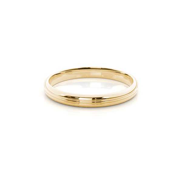 Groove Comfort Fit Classic Plain Wedding Band