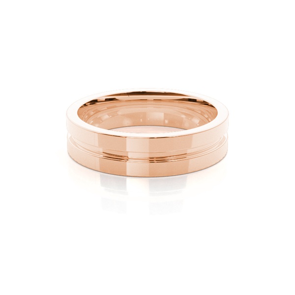 Groove Comfort Fit Classic Plain Wedding Band