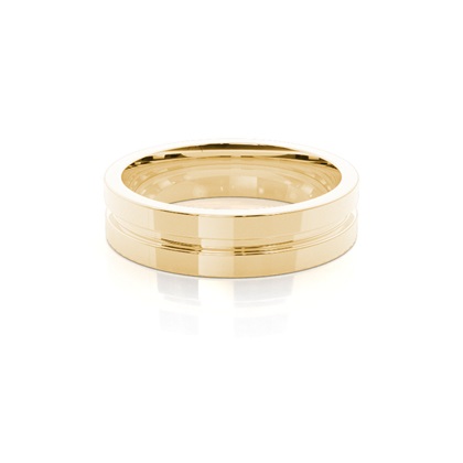 Men's Yellow Gold Wedding Rings & Bands