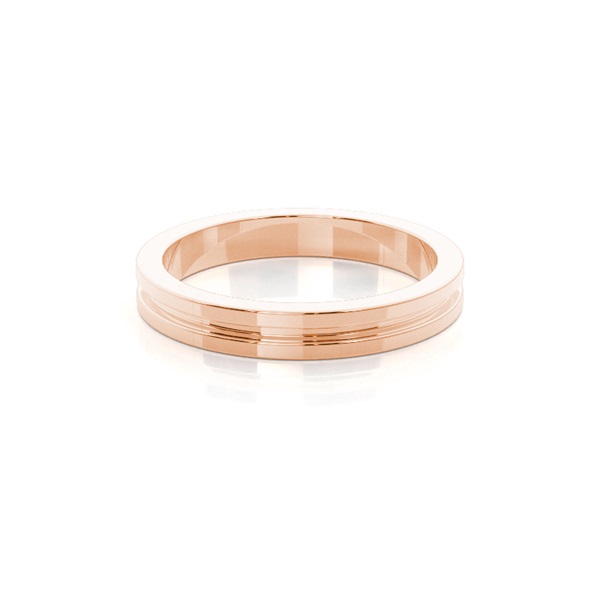 Groove Standard Fit Classic Plain Wedding Band