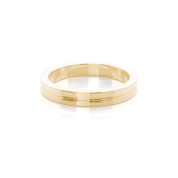 Groove Standard Fit Classic Plain Wedding Band