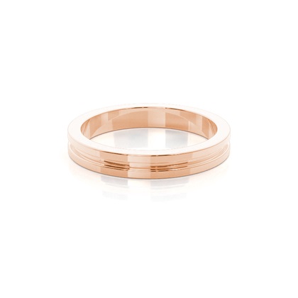 Rose Gold Women's Contemporary Wedding Rings