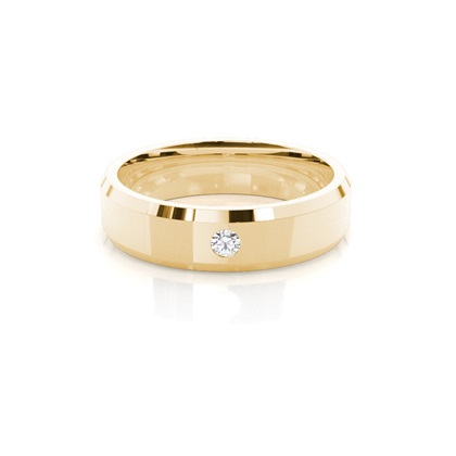 Men's Yellow Gold Wedding Rings & Bands