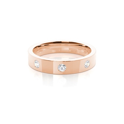Men's Rose Gold Wedding Rings & Bands