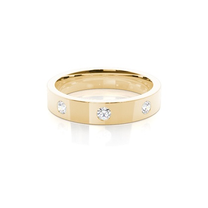 Men's Yellow Gold Wedding Rings & Bands