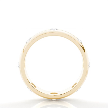 Men's Yellow Gold Diamond Wedding Rings