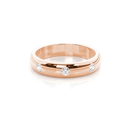 Men's Rose Gold Wedding Rings & Bands