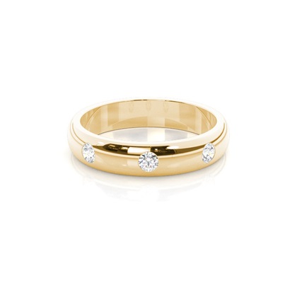 Men's Yellow Gold Wedding Rings & Bands