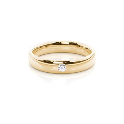 Men's Yellow Gold Wedding Rings & Bands