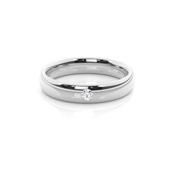 Court Profil bequem geschliffener Diamant Trauring