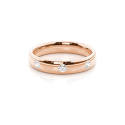 Court Profil bequem geschliffener Diamant Trauring