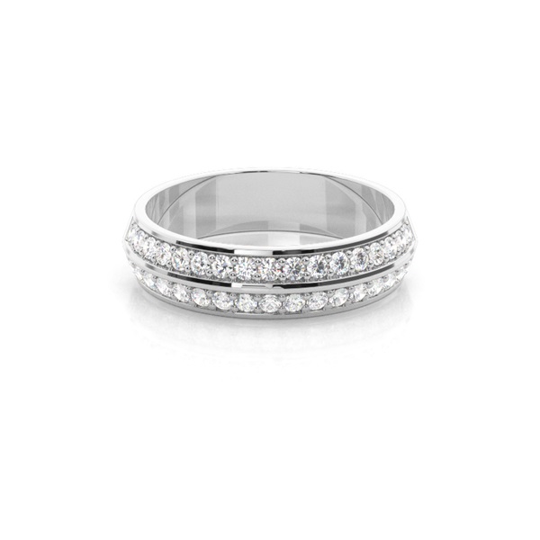 Knife Edge Diamant Trauring