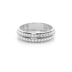 Knife Edge Diamant Trauring