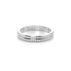Knife Edge Diamant Trauring