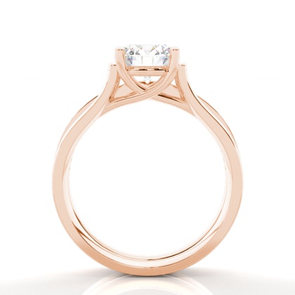 1.00 Carat Rose Gold Bridal Engagement and Wedding Bands Ring Sets