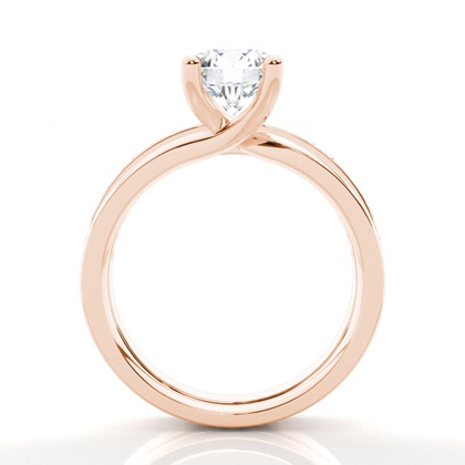 1.00 Carat Rose Gold Bridal Engagement and Wedding Bands Ring Sets
