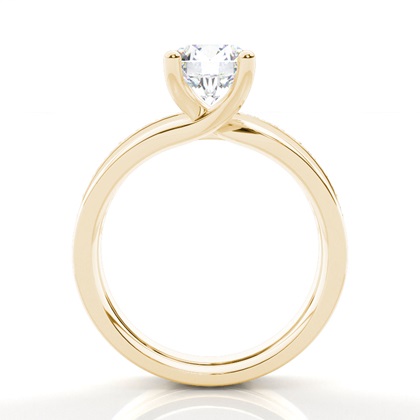 1.00 Carat Yellow Gold Bridal Engagement and Wedding Bands Ring Sets