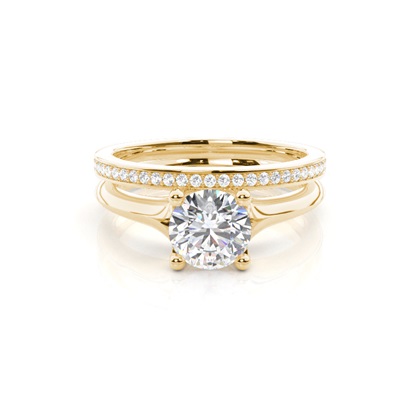 Yellow Gold Bridal Set Engagement Rings
