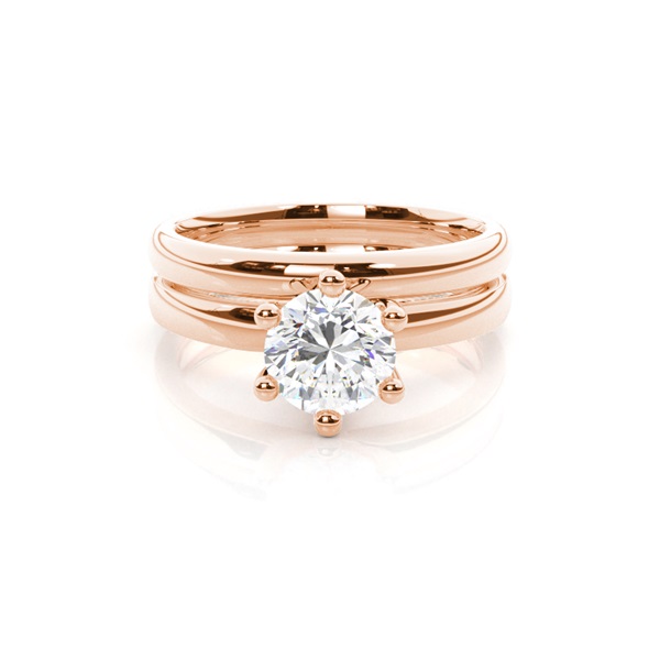 White Gold Bridal Set Diamond Engagement Ring