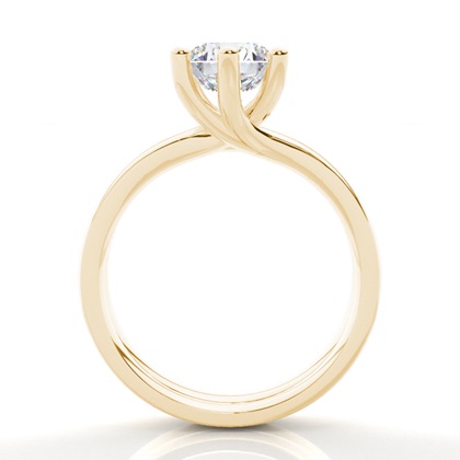 1.00 Carat Yellow Gold Bridal Engagement and Wedding Bands Ring Sets