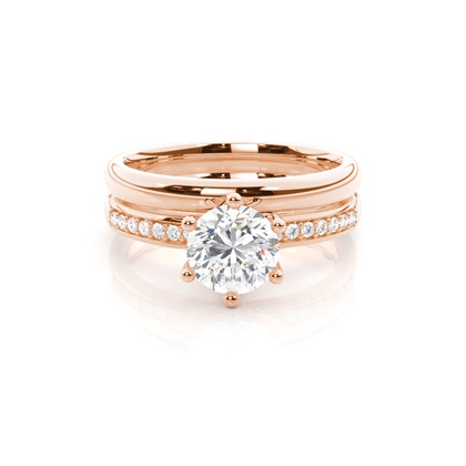 Rose Gold Diamond Engagement Rings