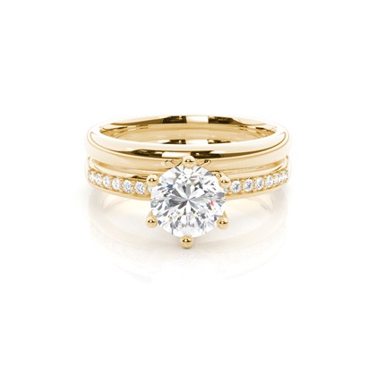 Yellow Gold Diamond Engagement Rings