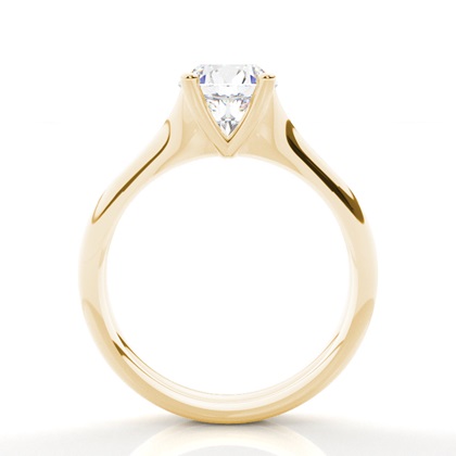 1.00 Carat Yellow Gold Bridal Engagement and Wedding Bands Ring Sets