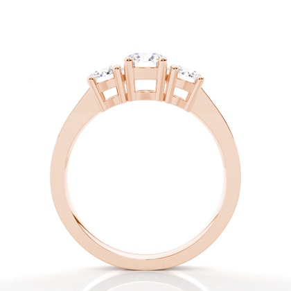 Drei Diamanten in einer Krappenfassung