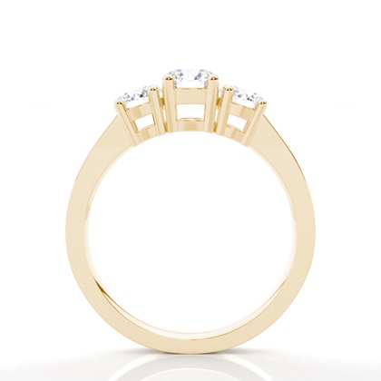 Brilliant Gelbgold Trilogie Verlobungsringe
