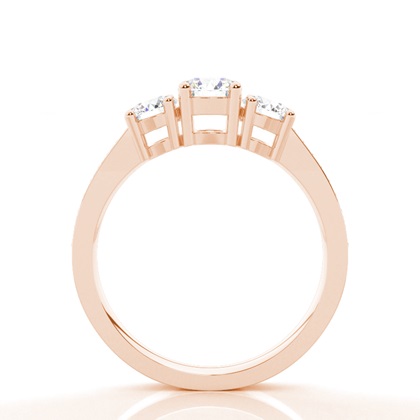 Drei Diamanten in einer Krappenfassung