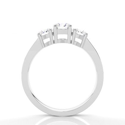 1.00 Carat Weißgold Trilogie Ringe