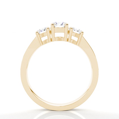 Drei Diamanten in einer Krappenfassung