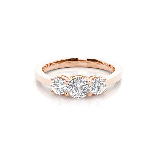 White Gold Trilogy Diamond Engagement Ring