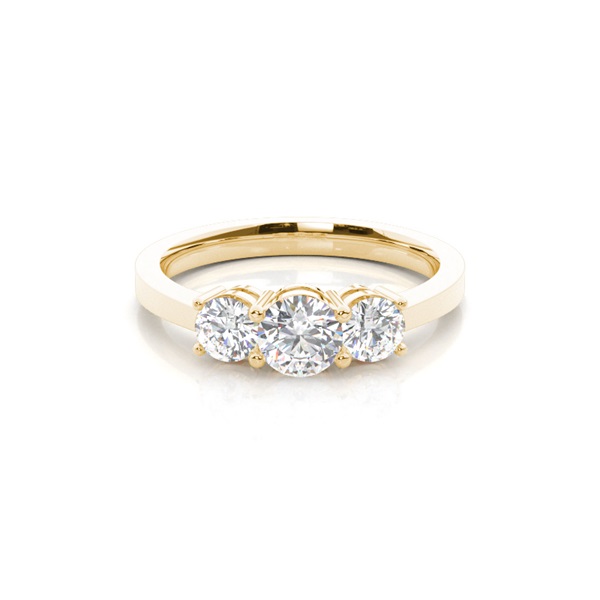 White Gold Trilogy Diamond Engagement Ring