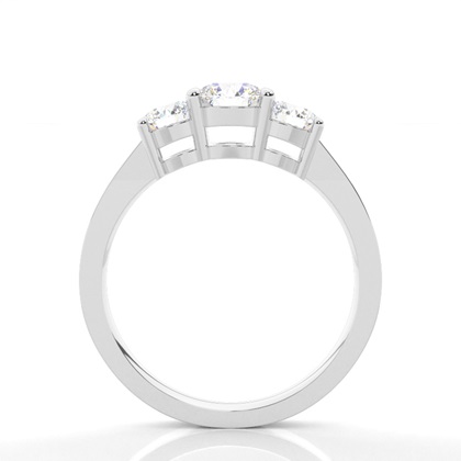 Brilliant Platin Trilogie Verlobungsringe