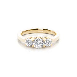 White Gold Trilogy Diamond Engagement Ring