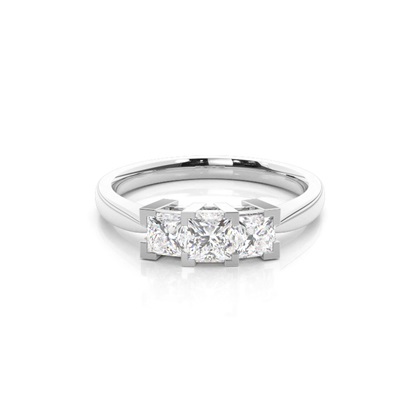 Princess Diamond Rings Three Stone