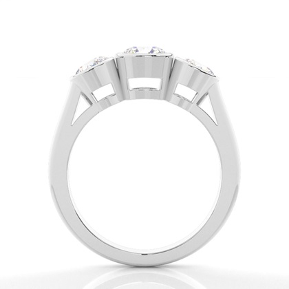 1.00 Carat Weißgold Trilogie Ringe