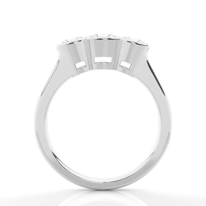 1.00 Carat Weißgold Trilogie Ringe